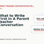 What to Write First in A Parent Teacher Conversation