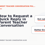 How to Request a Quick Reply in Parent Teacher Conversation English
