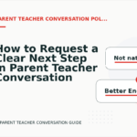 How to Request a Clear Next Step in Parent Teacher Conversation English