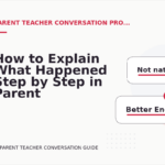 How to Explain What Happened Step by Step in Parent Teacher Conversation English