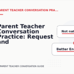Parent Teacher Conversation Practice: Request and Reply Examples
