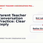 Parent Teacher Conversation Practice: Clear Reply Patterns