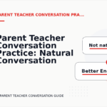 Parent Teacher Conversation Practice: Natural Conversation Lines