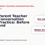 Parent Teacher Conversation Practice: Before and After Corrections